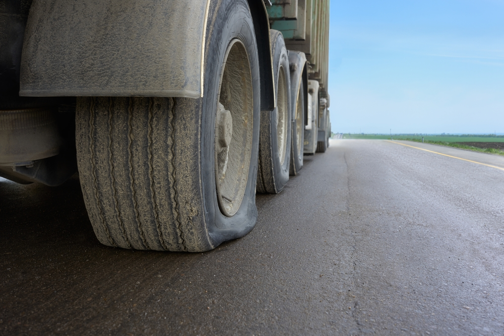 wheels of a commercial truck in Abilene Texas before texas truck accident